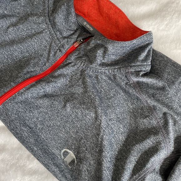 Champion grey heather sweatshirt with mesh panels - Picture 17 of 17